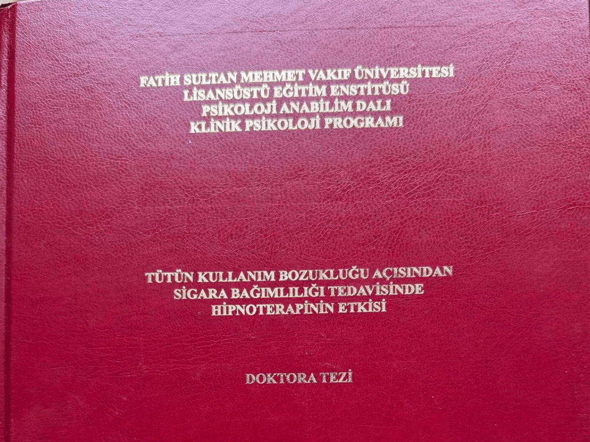 Mehmet Başkak, doktora tezi, araştırma, hipnoz